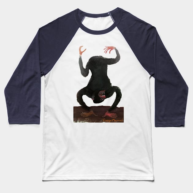 Gorilla 4 Baseball T-Shirt by diegomanuel